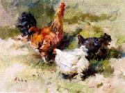 unknow artist Cocks 071 oil on canvas